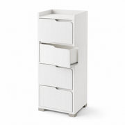 35-Inch Slim 4-Drawer Storage Cabinet with Top Pocket