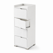 35-Inch Slim 4-Drawer Storage Cabinet with Top Pocket