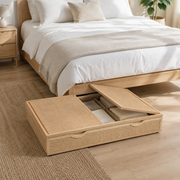36-Inch Rolling Under-Bed Storage Drawer with Split Lid