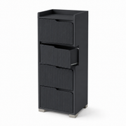 35-Inch Slim 4-Drawer Storage Cabinet with Top Pocket